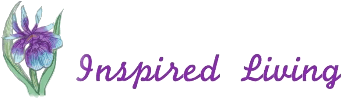 A green background with purple text that reads " inspired ".